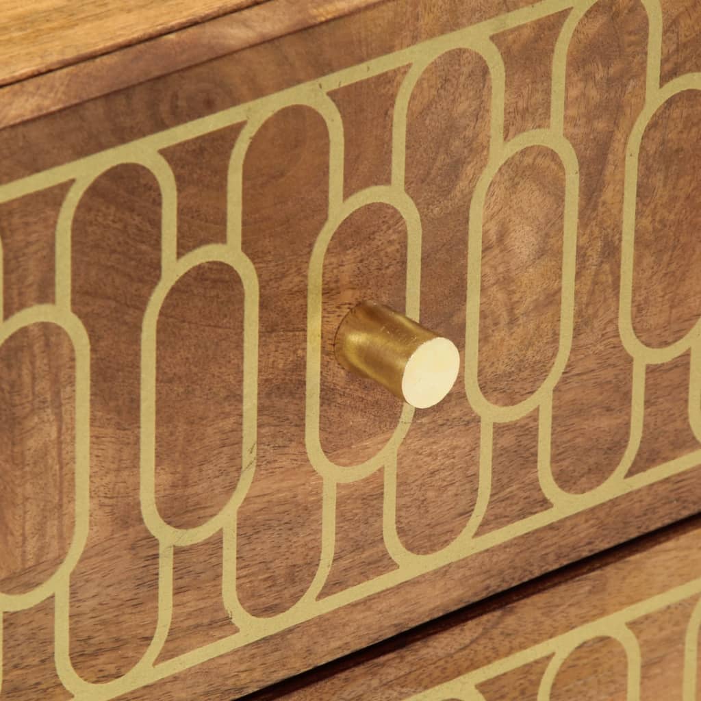 vidaXL Κομοδίνο 40 x 33 x 46 εκ. από Μασίφ Ξύλο Μάνγκο