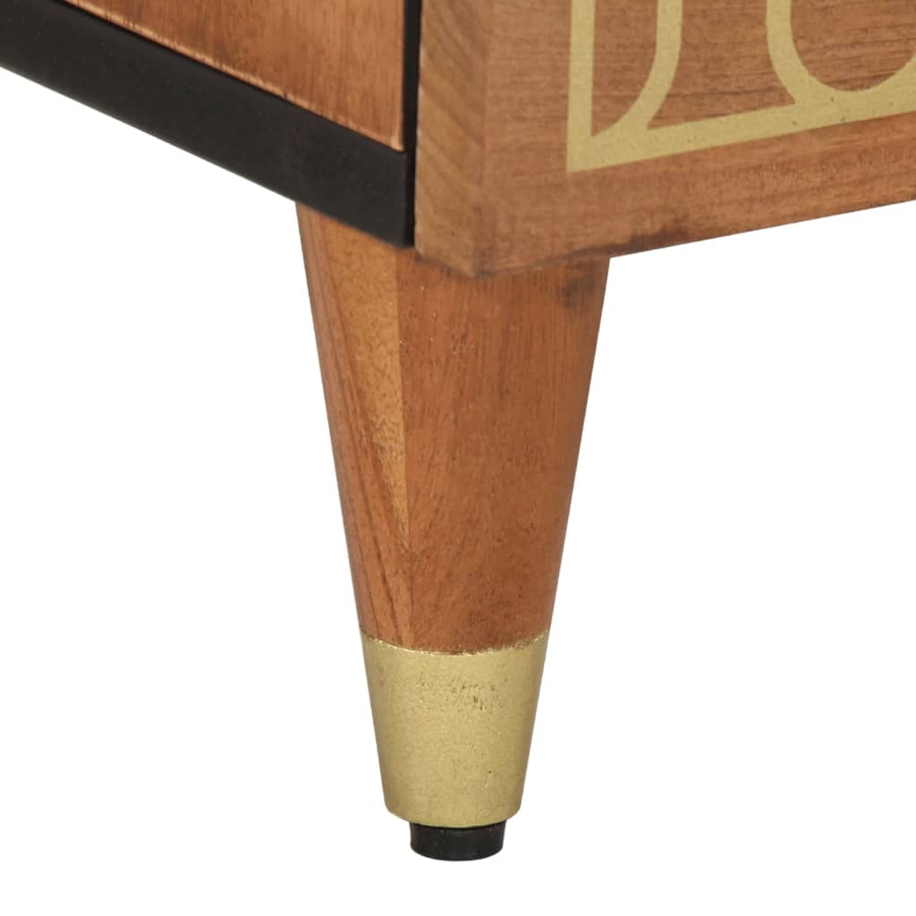 vidaXL Κομοδίνο 40 x 33 x 46 εκ. από Μασίφ Ξύλο Μάνγκο