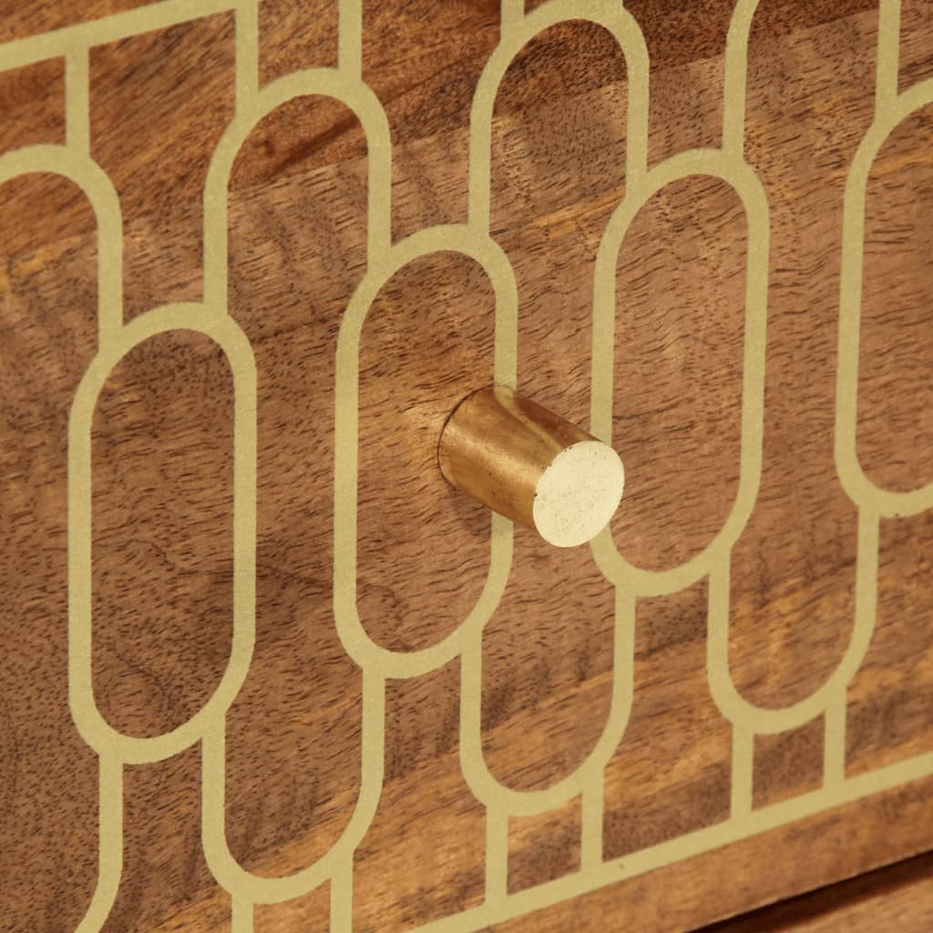 vidaXL Βοηθητικό Ντουλάπι 60 x 33 x 75 εκ. από Μασίφ Ξύλο Μάνγκο