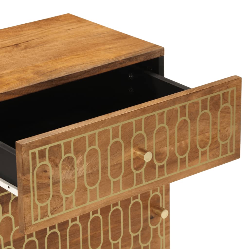 vidaXL Κομοδίνο 50 x 33 x 60 εκ. από Μασίφ Ξύλο Μάνγκο