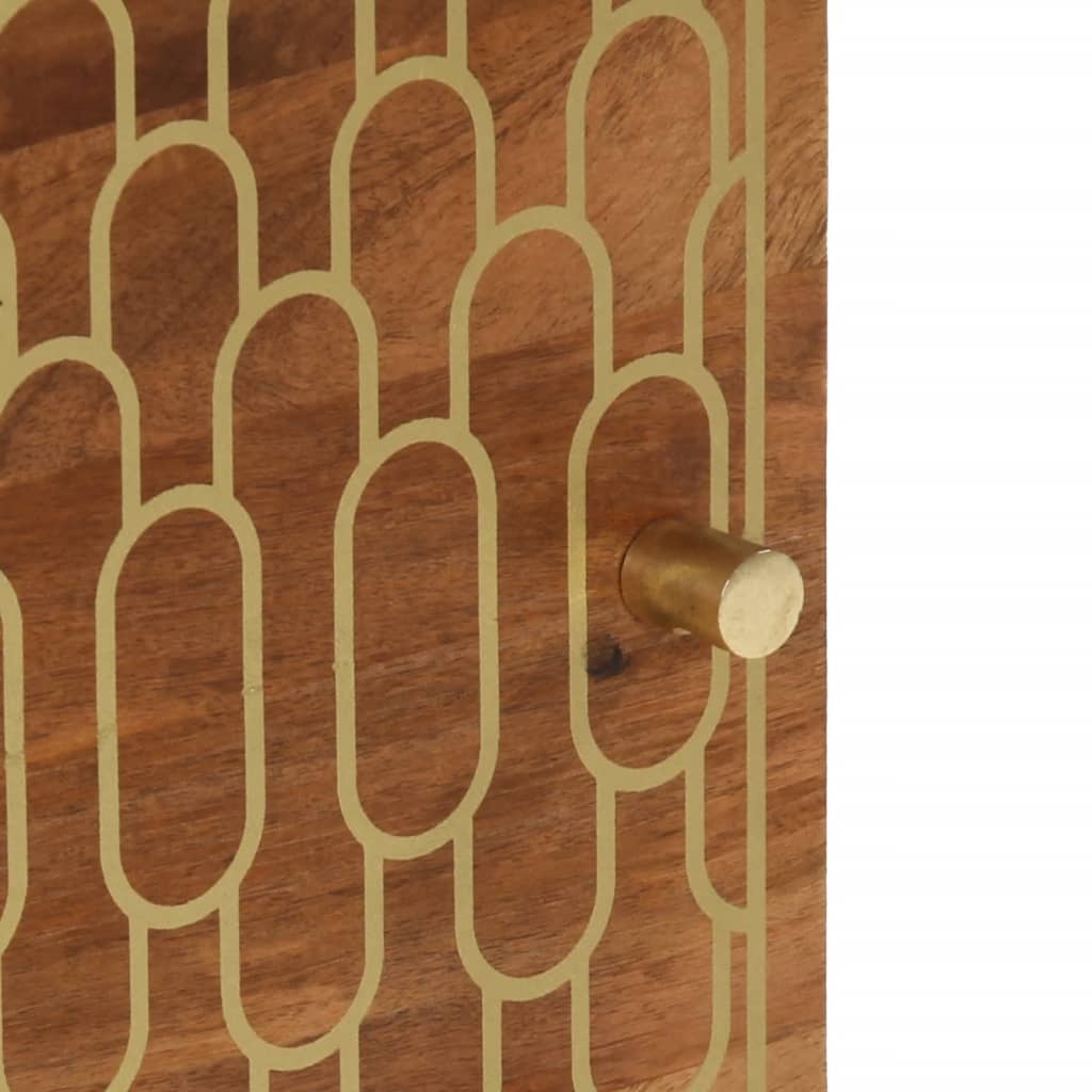 vidaXL Κομοδίνο 50 x 33 x 60 εκ. από Μασίφ Ξύλο Μάνγκο