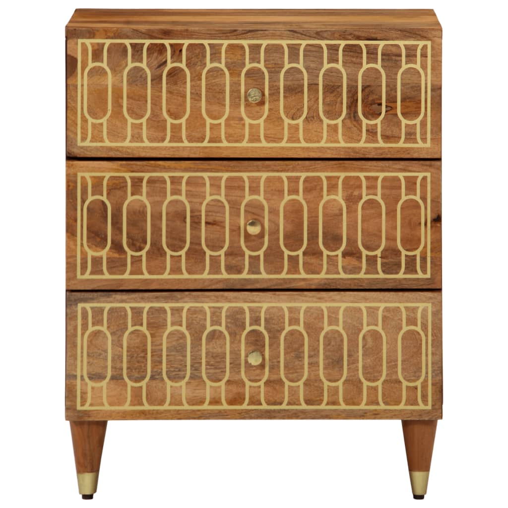 vidaXL Κομοδίνο 50x33x62 εκ. από Μασίφ Ξύλο Μάνγκο