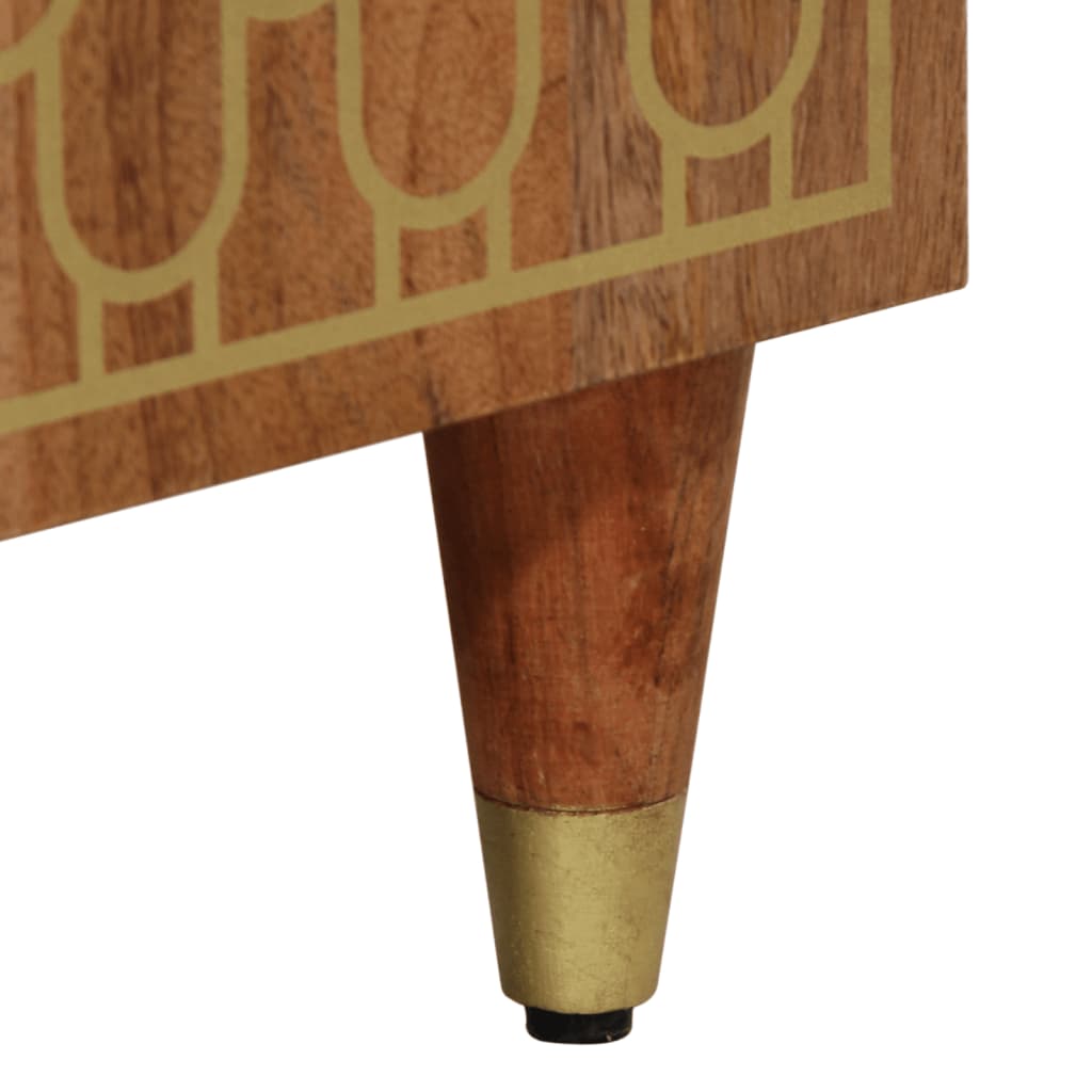 vidaXL Κομοδίνο 50 x 33 x 60 εκ. από Μασίφ Ξύλο Μάνγκο