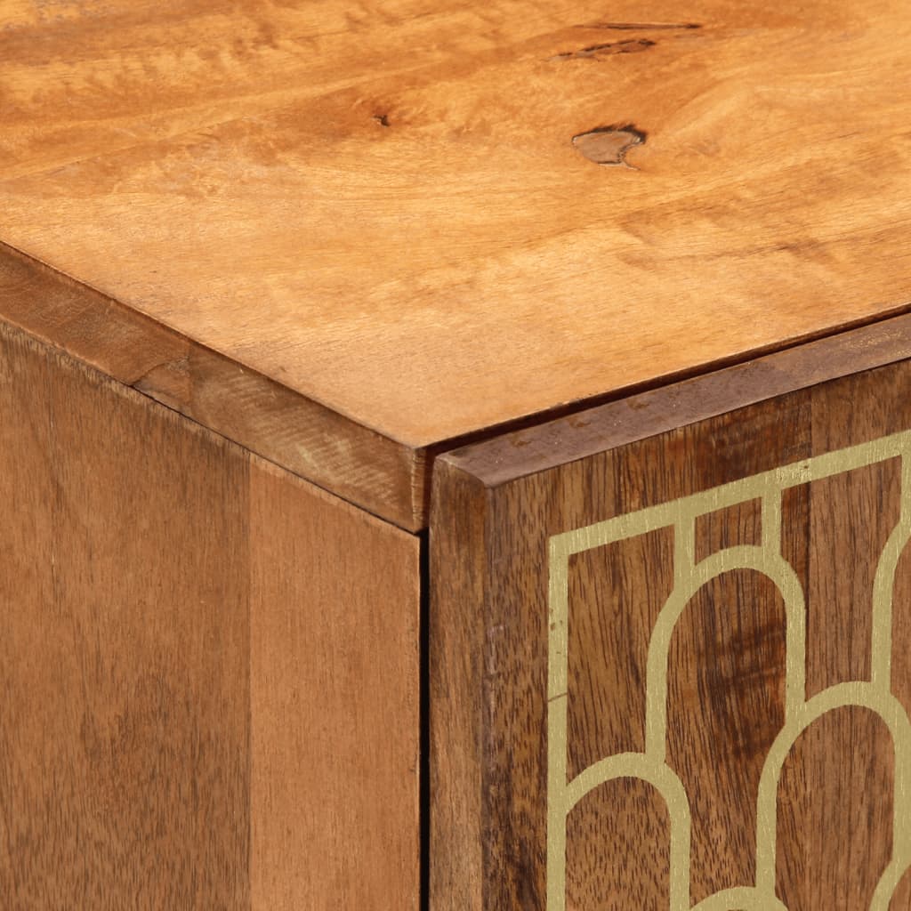 vidaXL Ντουλάπι Μπάνιου 38 x 33 x 58 εκ. από Μασίφ Ξύλο Μάνγκο