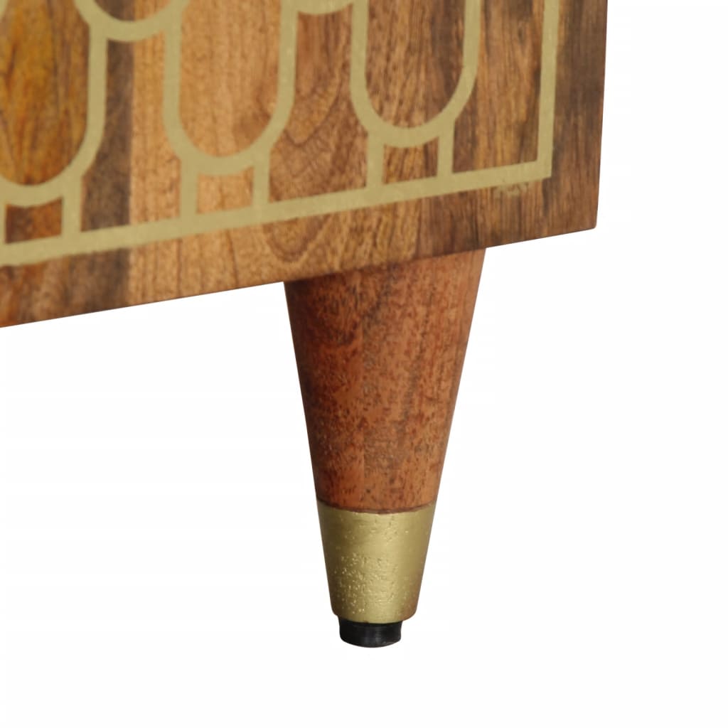 vidaXL Ντουλάπι Μπάνιου 38 x 33 x 58 εκ. από Μασίφ Ξύλο Μάνγκο