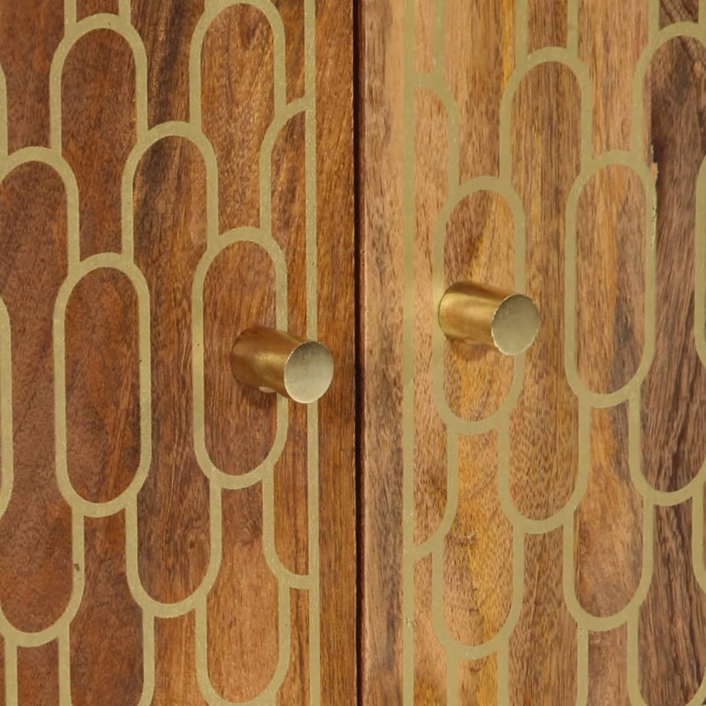 vidaXL Βοηθητικό Ντουλάπι 60 x 33 x 75 εκ. από Μασίφ Ξύλο Μάνγκο