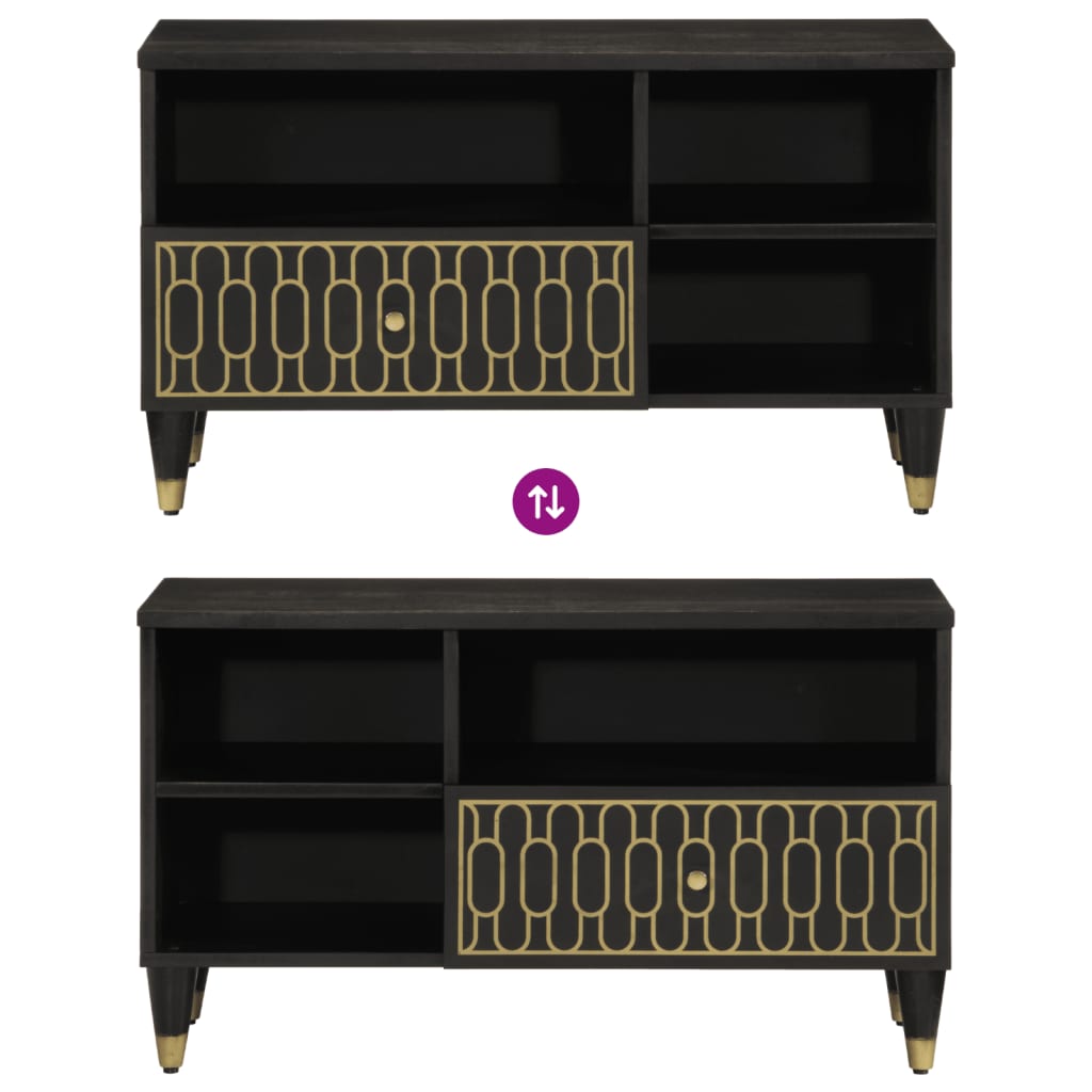 vidaXL Έπιπλο Τηλεόρασης 80 x 33 x 46 εκ. από Μασίφ Ξύλο Μάνγκο