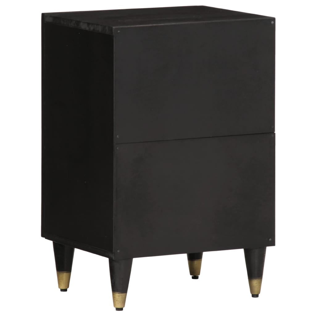 vidaXL Ντουλάπι Μπάνιου 38 x 33 x 58 εκ. από Μασίφ Ξύλο Μάνγκο