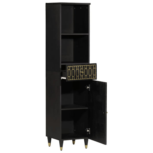 vidaXL Ντουλάπι Μπάνιου 38 x 33 x 160 εκ. από Μασίφ Ξύλο Μάνγκο