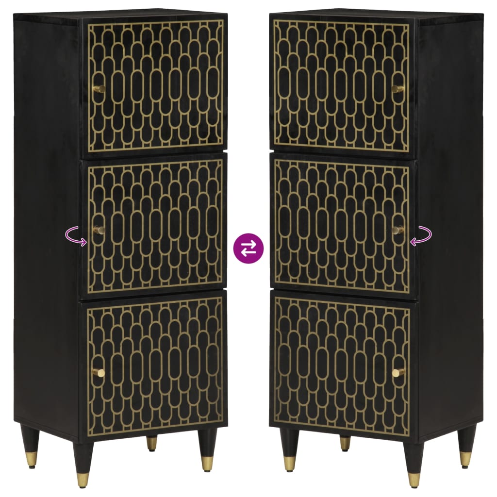 vidaXL Ντουλάπι 40 x 33 x 110 εκ. από Μασίφ Ξύλο Μάνγκο