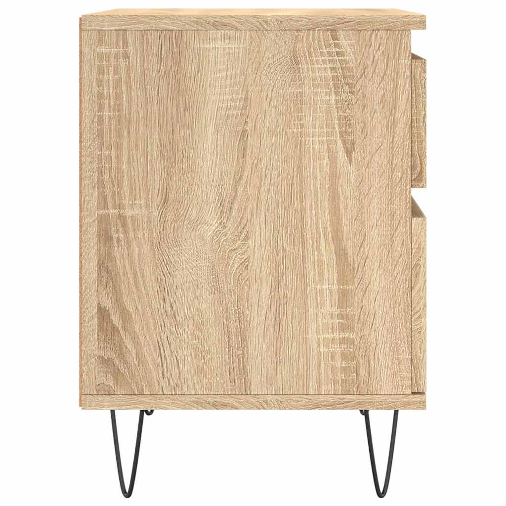 vidaXL Κομοδίνο Sonoma Δρυς 40 x 35 x 50 εκ. από Επεξεργ. Ξύλο