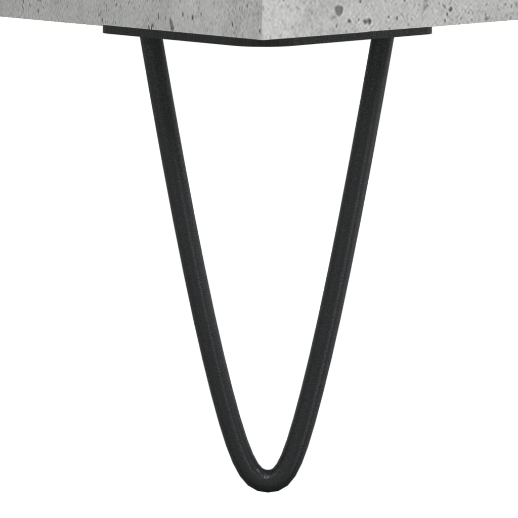 vidaXL Κομοδίνα 2 τεμ. Γκρι Σκυροδέματος 40x35x50 εκ. Επεξεργ. Ξύλο