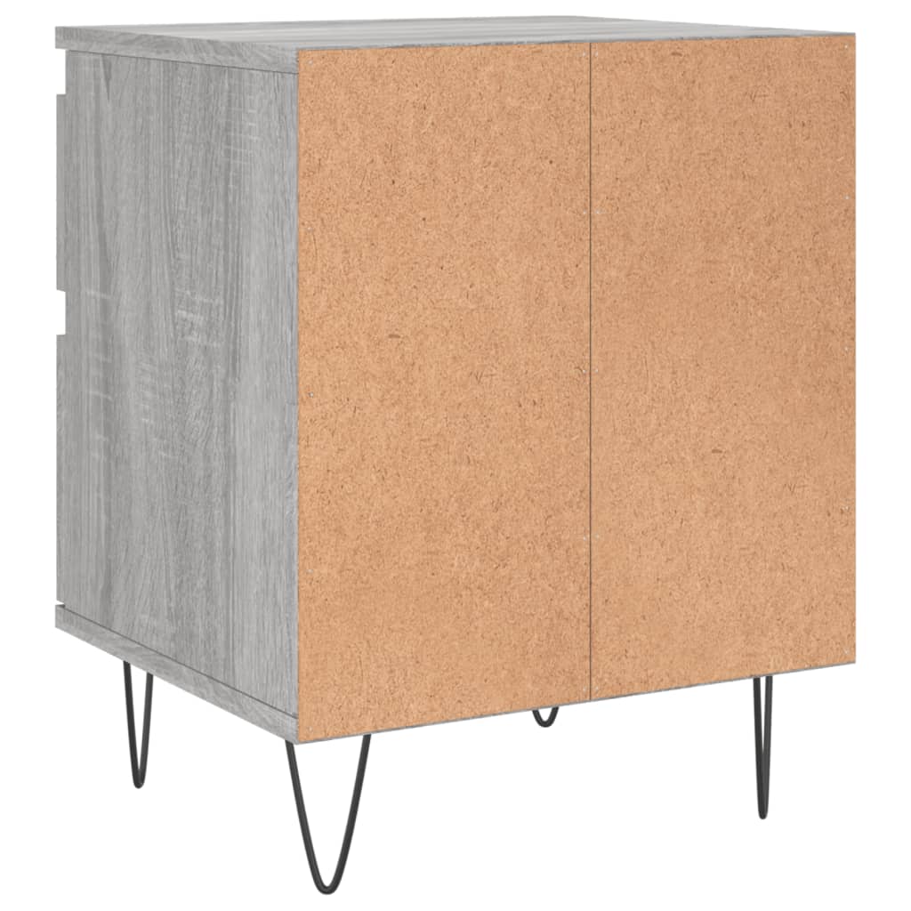 vidaXL Κομοδίνο Γκρι Sonoma 40 x 35 x 50 εκ. από Επεξεργασμένο Ξύλο