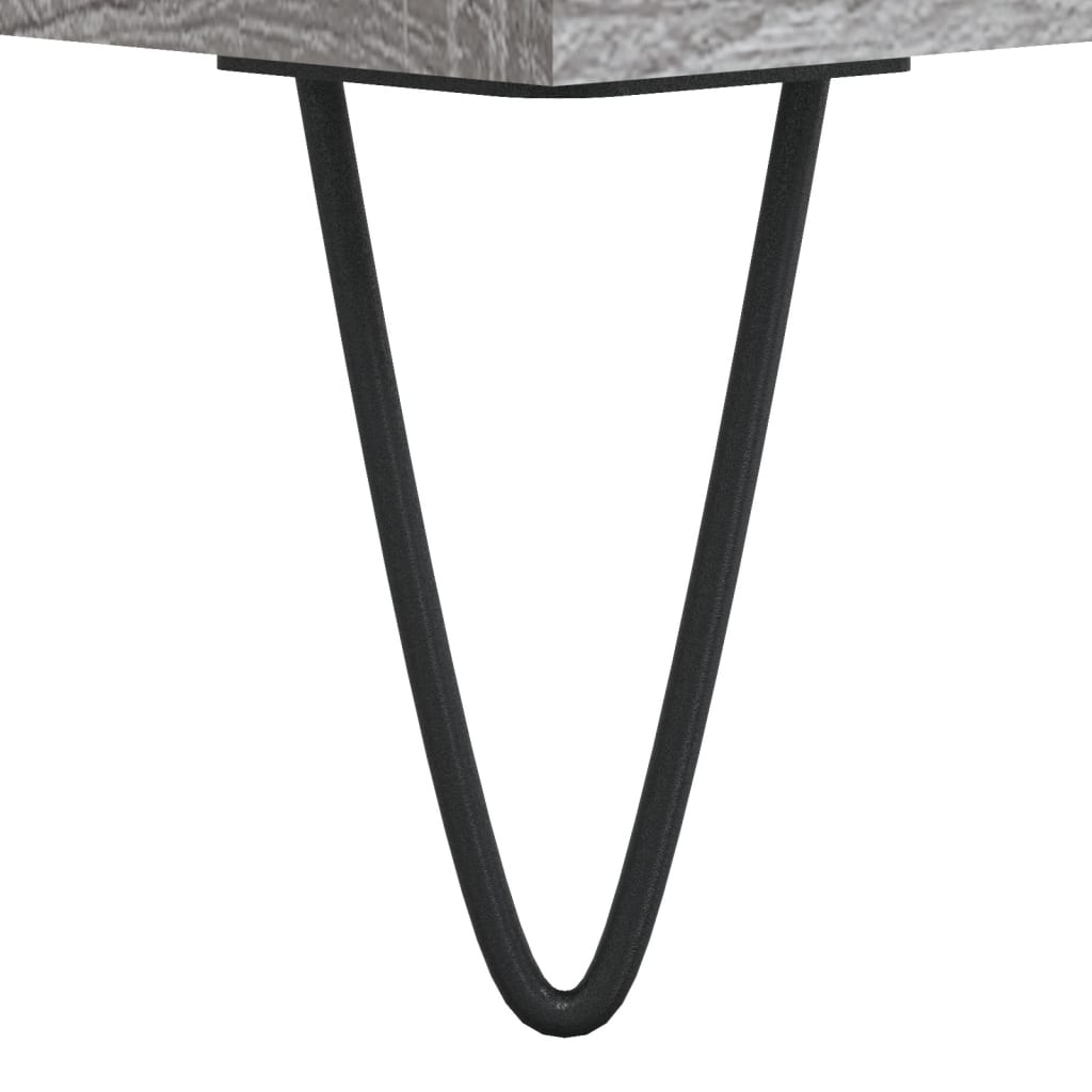 vidaXL Κομοδίνο Γκρι Sonoma 40 x 35 x 50 εκ. από Επεξεργασμένο Ξύλο
