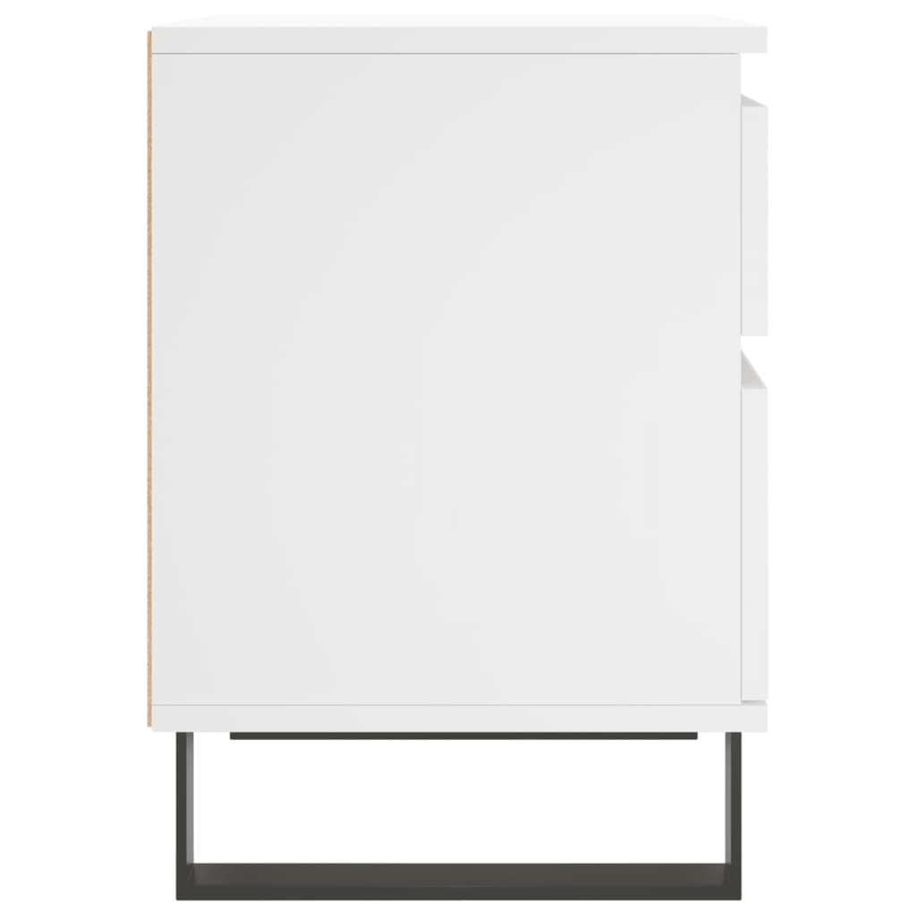 vidaXL Κομοδίνο Λευκό 40 x 35 x 50 εκ. από Επεξεργασμένο Ξύλο