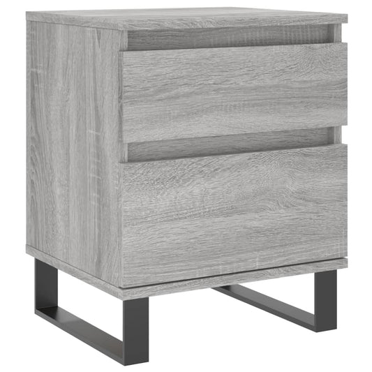 vidaXL Κομοδίνο Γκρι Sonoma 40 x 35 x 50 εκ. από Επεξεργασμένο Ξύλο