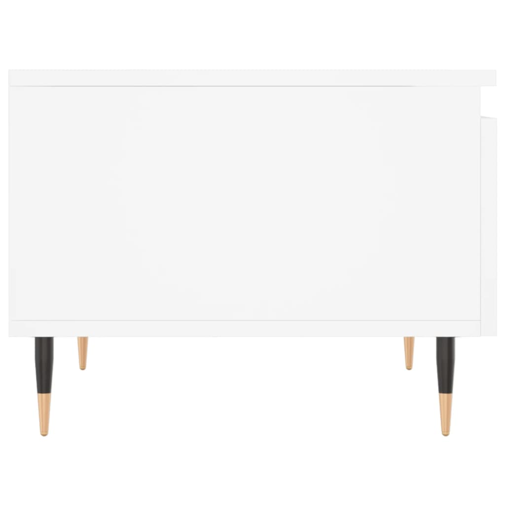 vidaXL Τραπεζάκι Σαλονιού Λευκό 50 x 46 x 35 εκ. Επεξεργασμένο Ξύλο