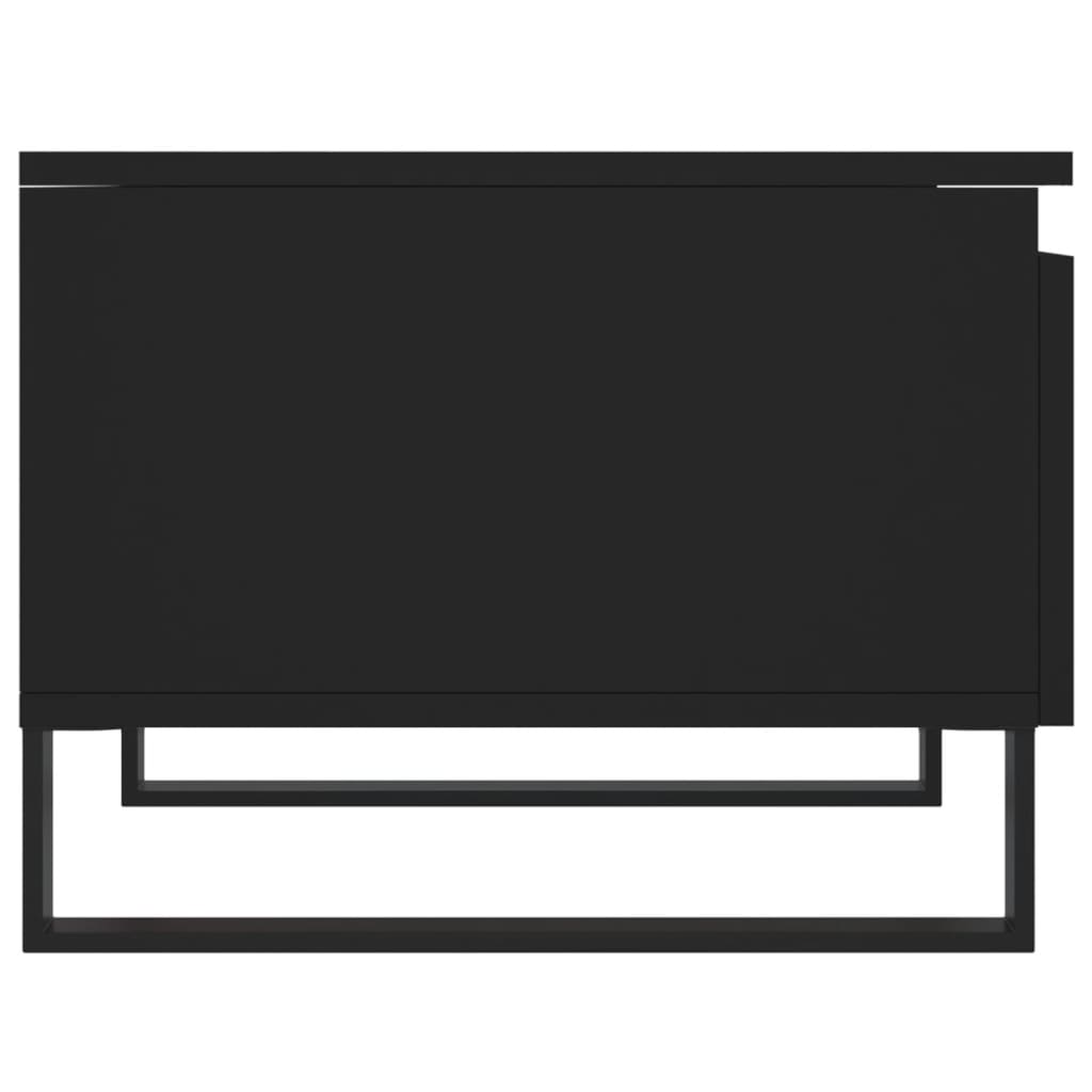 vidaXL Τραπεζάκια Σαλονιού 2 τεμ. Μαύρα 50 x 46 x 35 εκ. Επεξεργ. Ξύλο