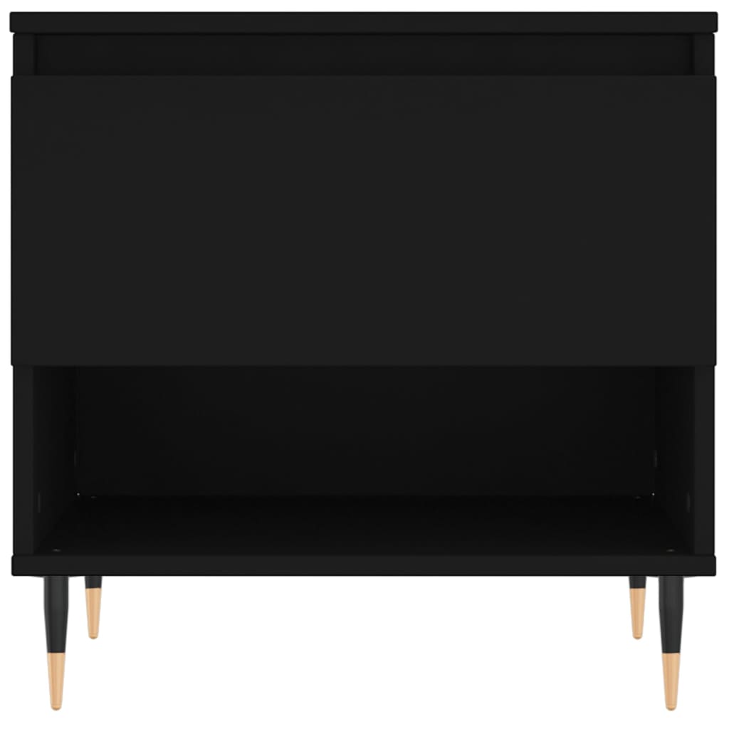 vidaXL Τραπεζάκια Σαλονιού 2 τεμ. Μαύρα 50x46x50 εκ Επεξεργασμένο Ξύλο