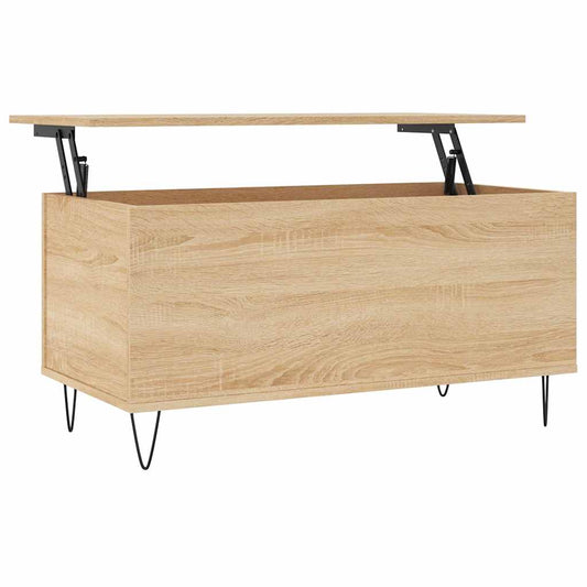vidaXL Τραπεζάκι Σαλονιού Sonoma Δρυς 90x44,5x45εκ. Επεξεργασμένο Ξύλο