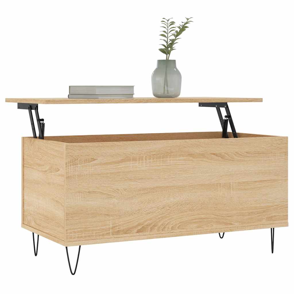 vidaXL Τραπεζάκι Σαλονιού Sonoma Δρυς 90x44,5x45εκ. Επεξεργασμένο Ξύλο