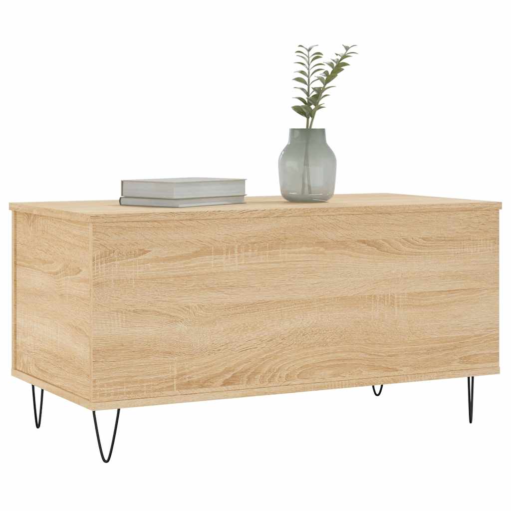 vidaXL Τραπεζάκι Σαλονιού Sonoma Δρυς 90x44,5x45εκ. Επεξεργασμένο Ξύλο