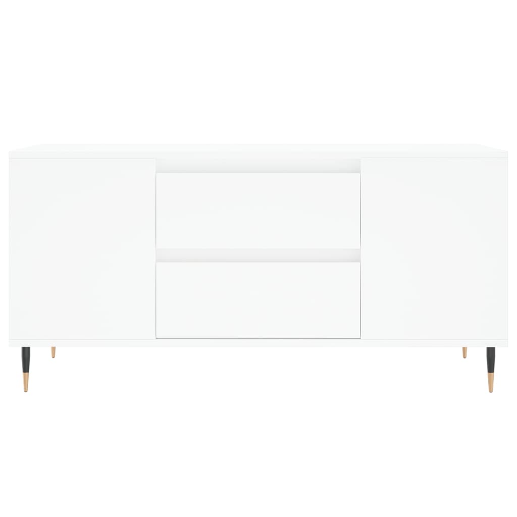 vidaXL Τραπεζάκι Σαλονιού Λευκό 102x44,5x50 εκ. από Επεξεργασμένο Ξύλο