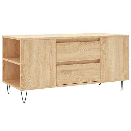 vidaXL Τραπεζάκι Σαλονιού Sonoma Δρυς 102x44,5x50 εκ. Επεξεργ. Ξύλο
