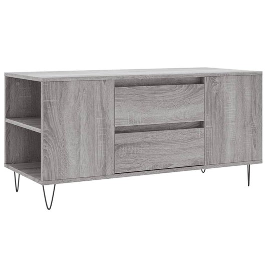 vidaXL Τραπεζάκι Σαλονιού Γκρι Sonoma 102x44,5x50 εκ.