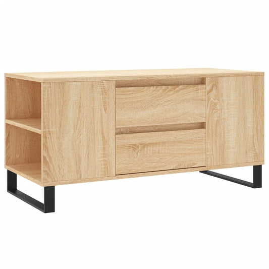 vidaXL Τραπεζάκι Σαλονιού Sonoma Δρυς 102x44,5x50 εκ. Επεξεργ. Ξύλο