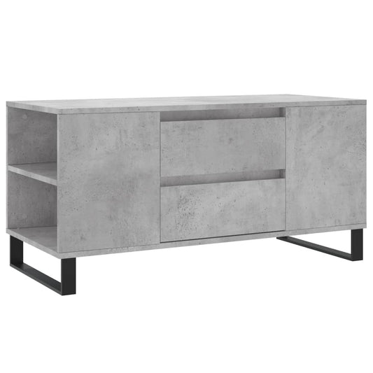 vidaXL Τραπεζάκι Σαλονιού Γκρι Σκυροδεμ. 102x44,5x50 εκ. Επεξεργ. Ξύλο