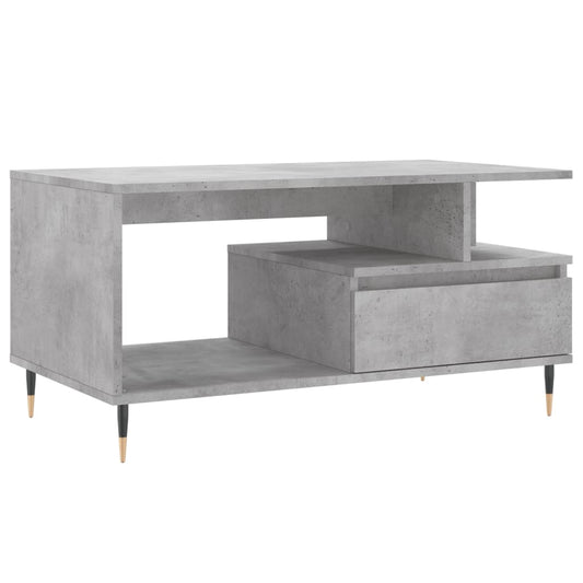 vidaXL Τραπεζάκι Σαλονιού Γκρι Σκυρ. 90x49x45 εκ. Επεξεργασμένο Ξύλο