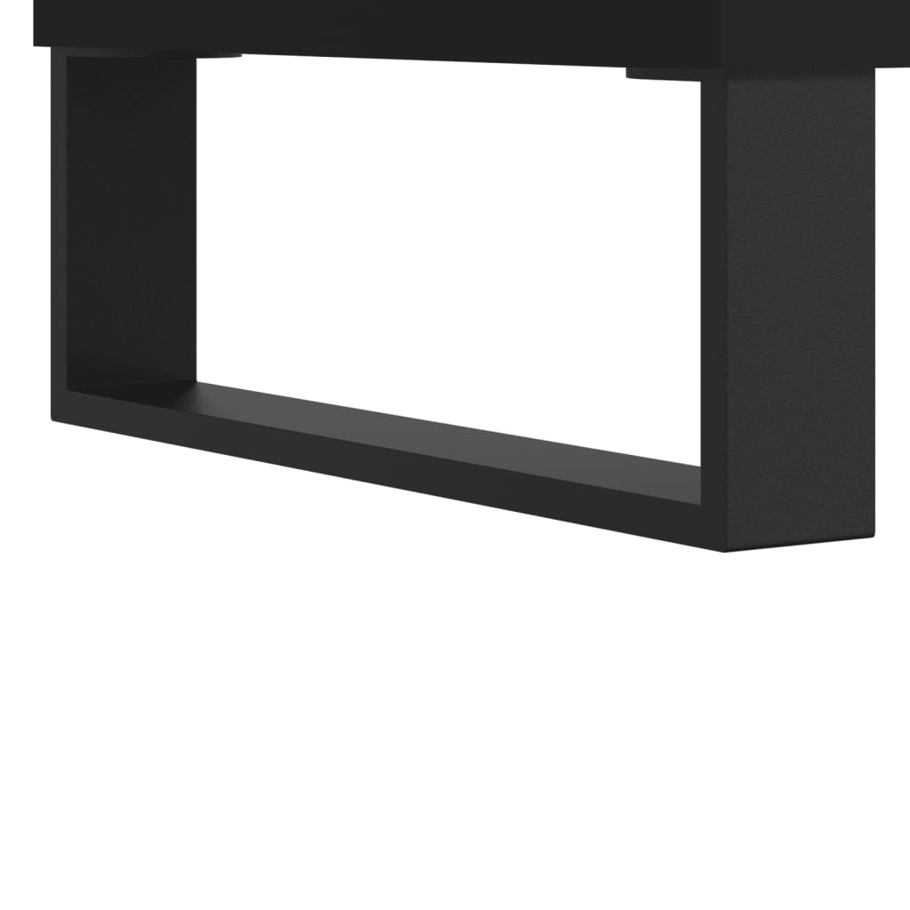 vidaXL Τραπεζάκι Σαλονιού Μαύρο 90x49x45 εκ. Επεξεργασμένο Ξύλο