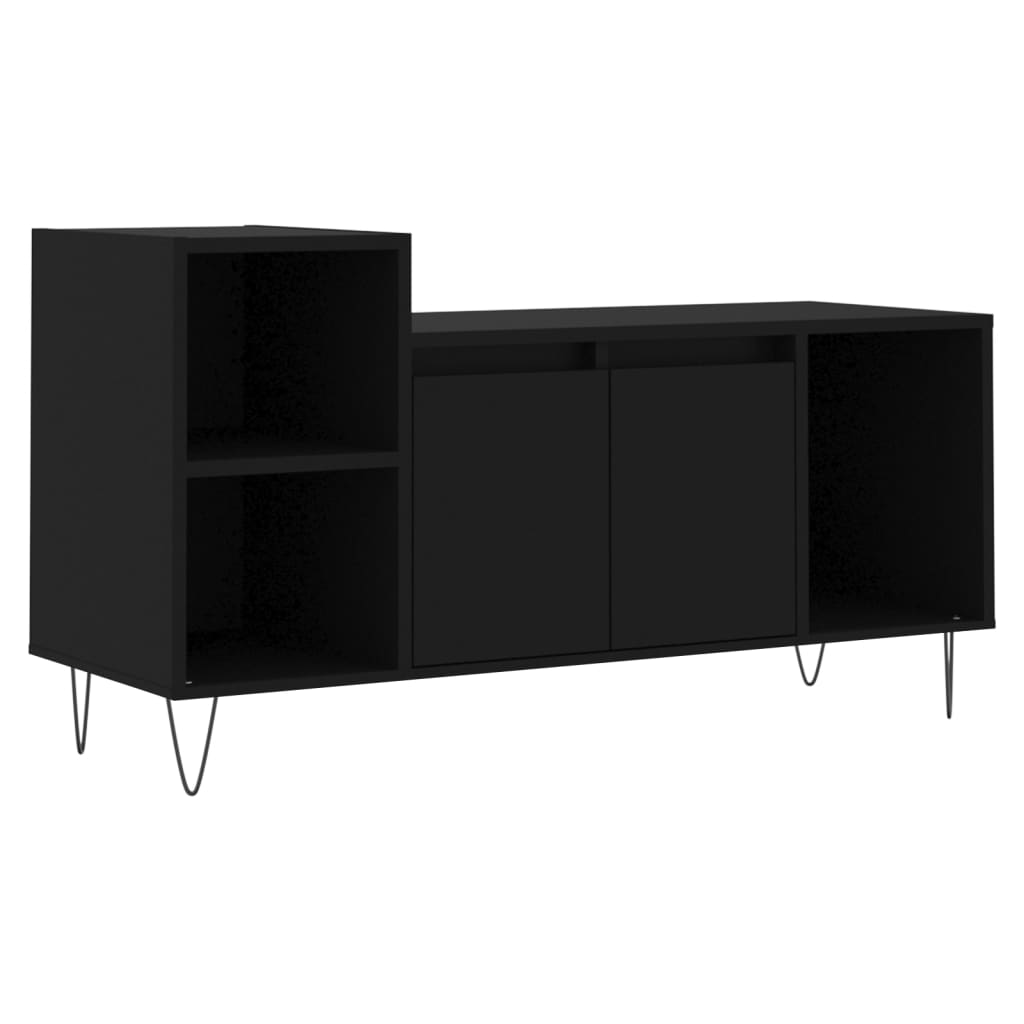 vidaXL Έπιπλο Τηλεόρασης Μαύρο 100x35x55 εκ. Επεξ. Επεξεργασμένο Ξύλο
