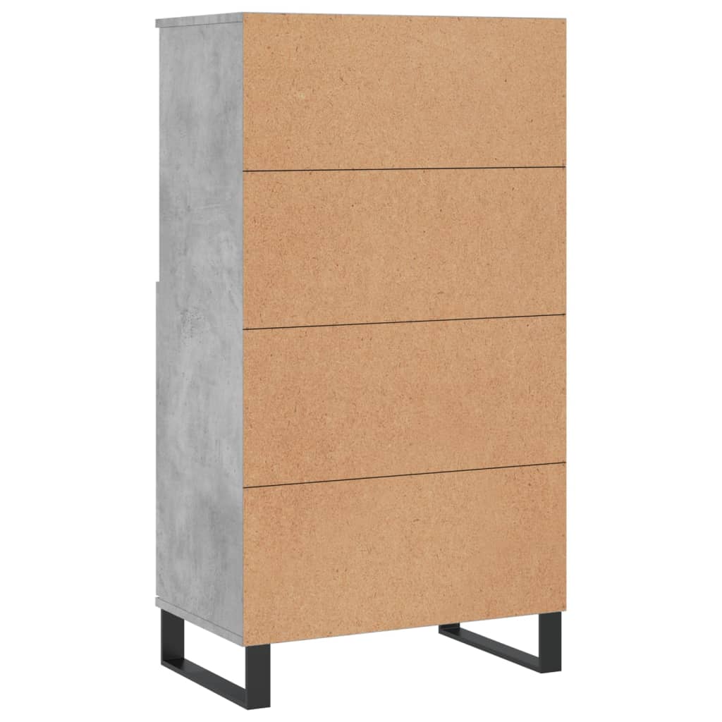vidaXL Ντουλάπι Γκρι σκυροδέματος 60x36x110 εκ. από Επεξεργασμένο Ξύλο