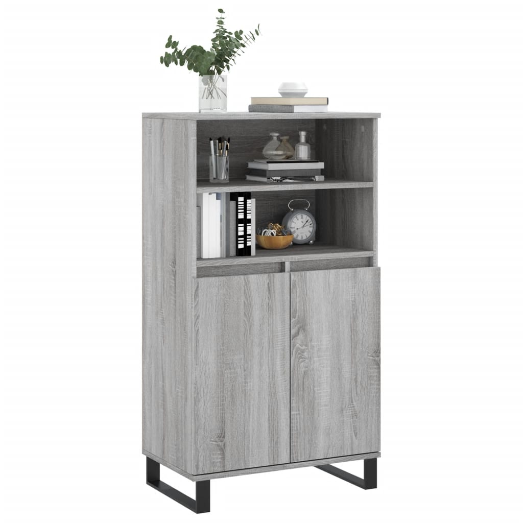 vidaXL Ντουλάπι Γκρι Sonoma 60 x 36 x 110 εκ. από Επεξεργασμένο Ξύλο