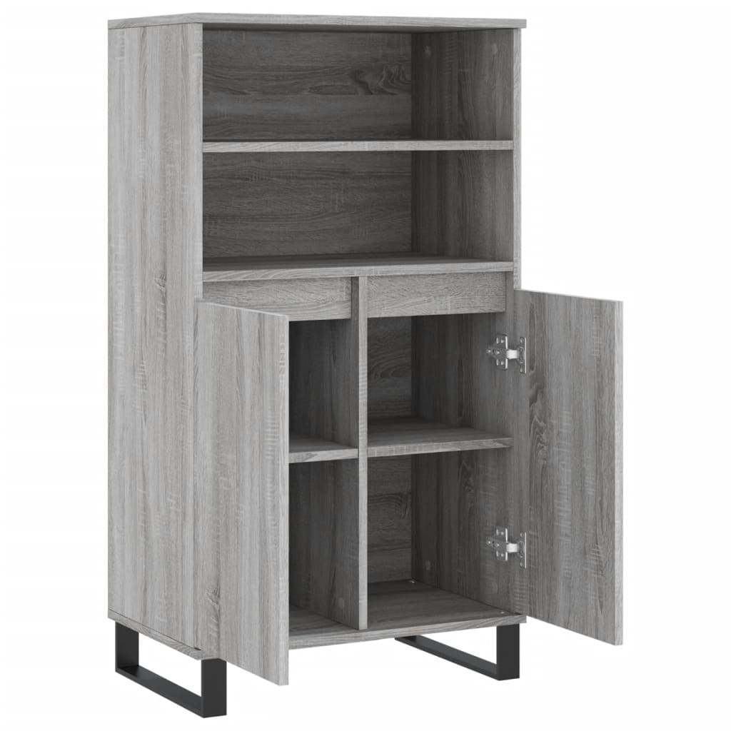 vidaXL Ντουλάπι Γκρι Sonoma 60 x 36 x 110 εκ. από Επεξεργασμένο Ξύλο