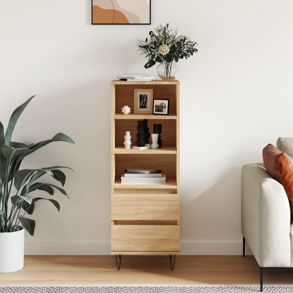 vidaXL Ντουλάπι Sonoma Δρυς 40x36x110 εκ. από Επεξεργασμένο Ξύλο