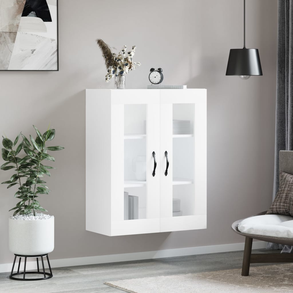 vidaXL Ντουλάπι Τοίχου Λευκό 69,5 x 34 x 90 εκ. από Επεξεργασμένο Ξύλο