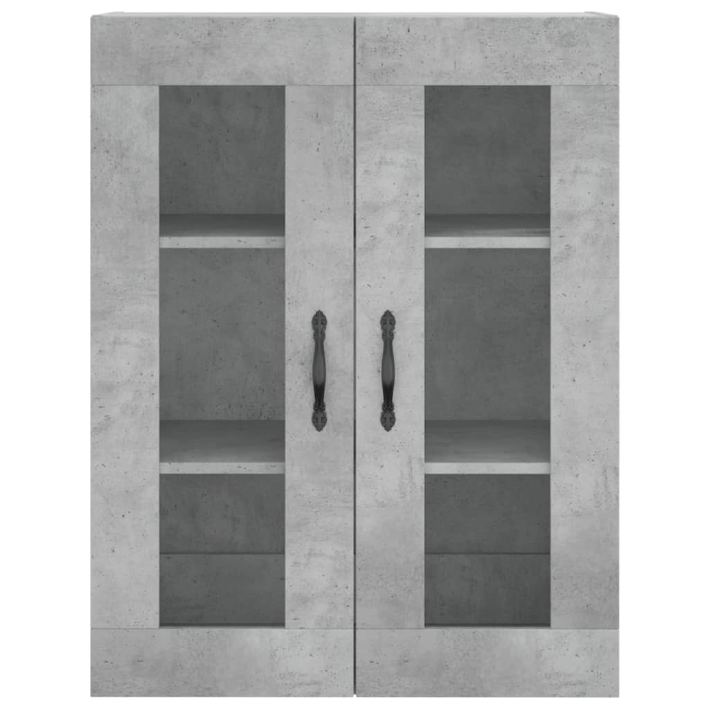 vidaXL Ντουλάπι Επιτοίχιο Γκρι Σκυροδεμ. 69,5x34x90 εκ. Επεξεργ. Ξύλο