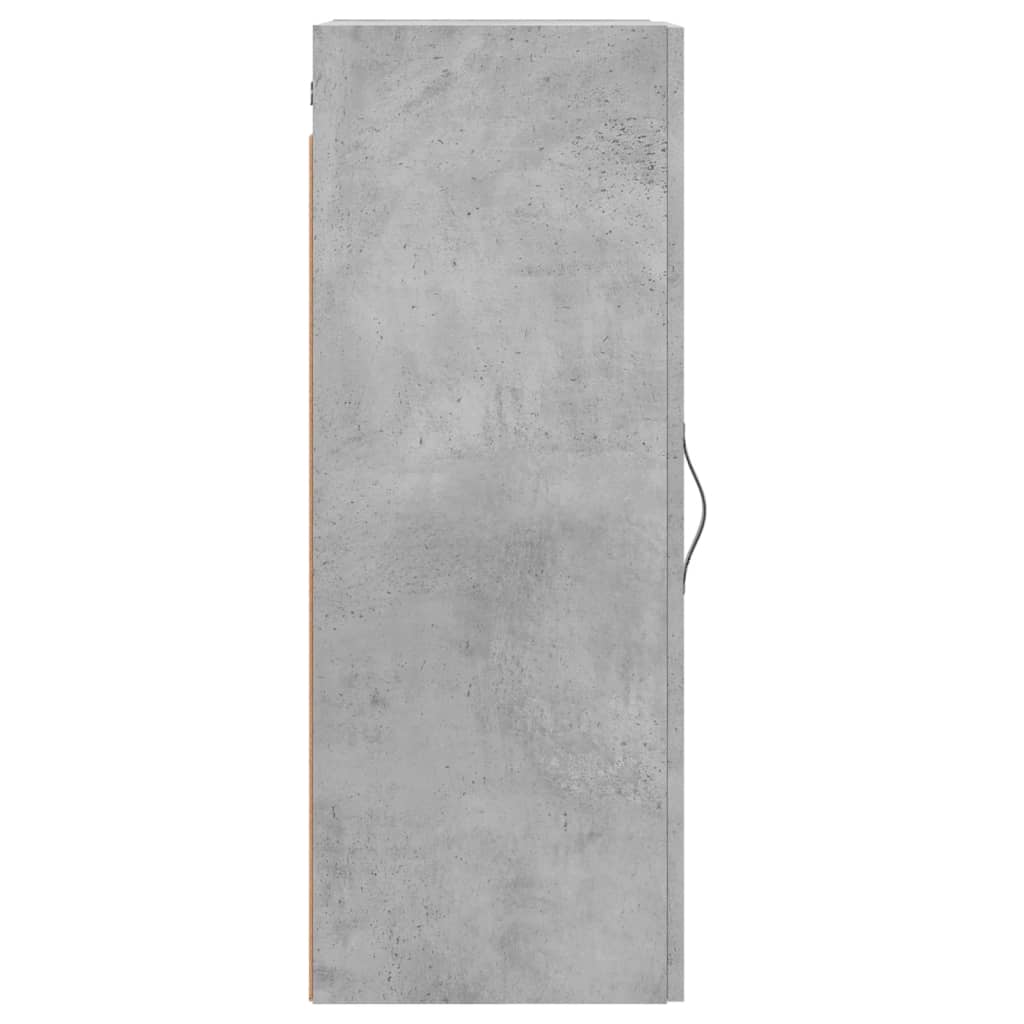 vidaXL Ντουλάπι Τοίχου Γκρι Σκυροδέματος 34,5x34x90 εκ. Επεξεργ. Ξύλο
