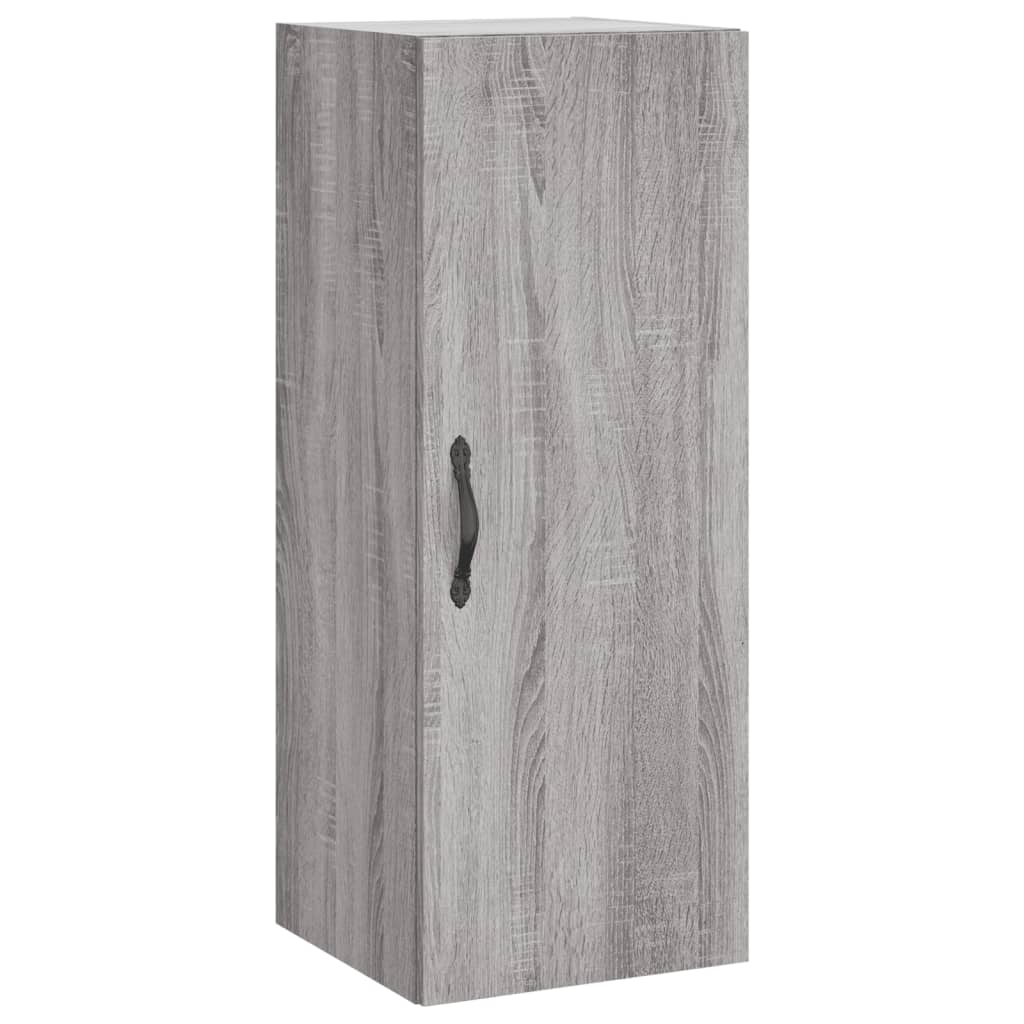vidaXL Ντουλάπι Τοίχου Γκρι Sonoma 34,5 x 34 x 90 εκ. Επεξεργ. Ξύλο