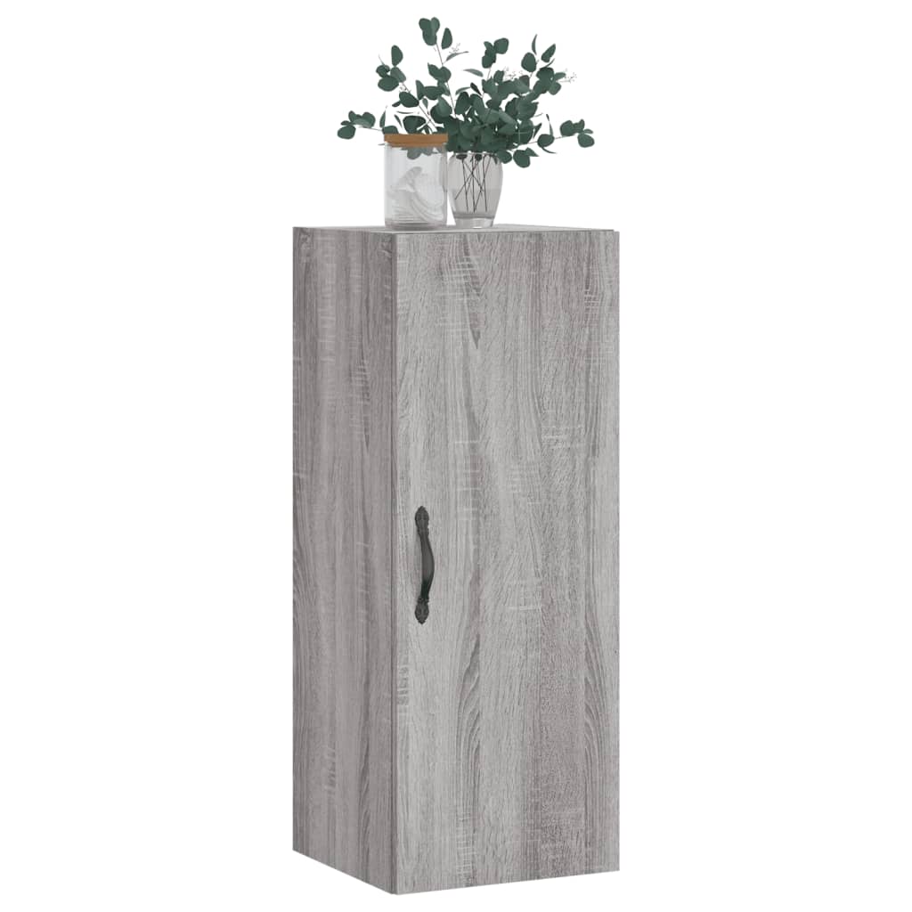 vidaXL Ντουλάπι Τοίχου Γκρι Sonoma 34,5 x 34 x 90 εκ. Επεξεργ. Ξύλο