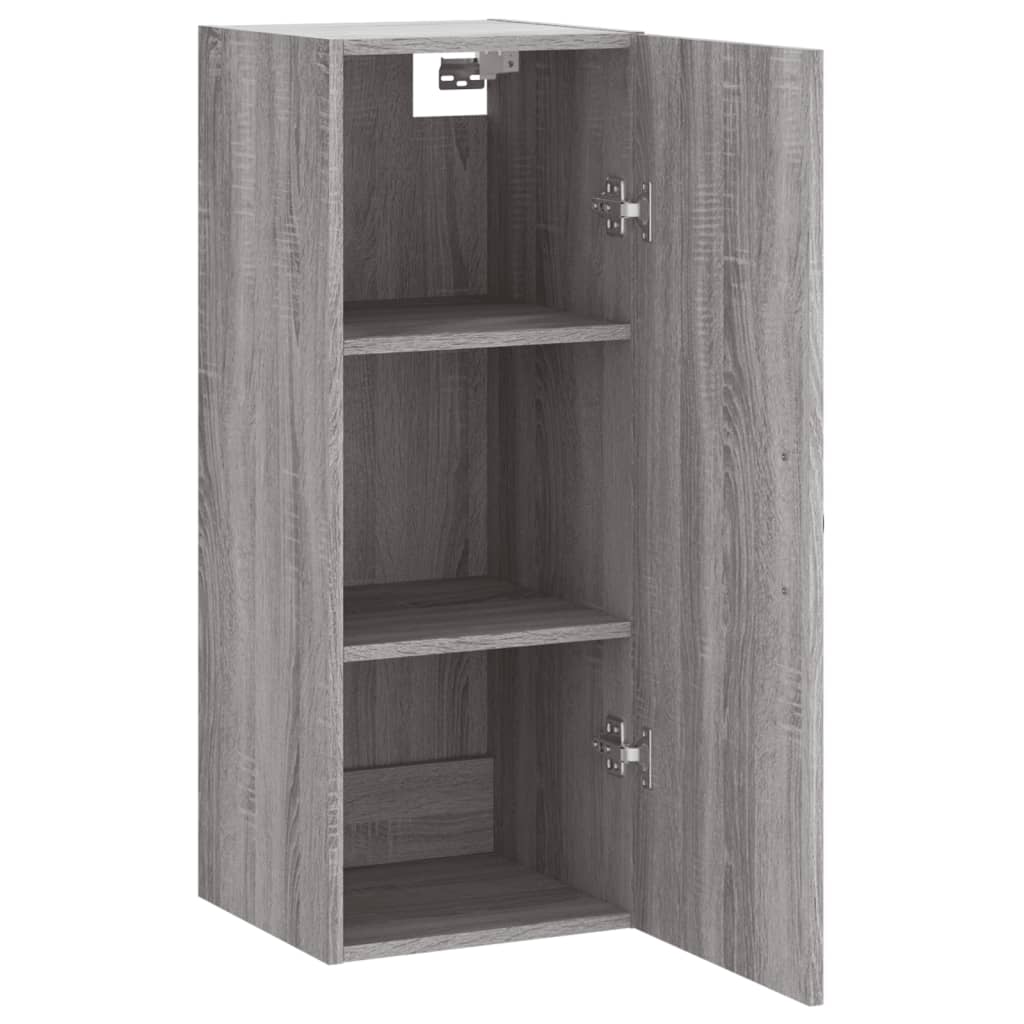 vidaXL Ντουλάπι Τοίχου Γκρι Sonoma 34,5 x 34 x 90 εκ. Επεξεργ. Ξύλο