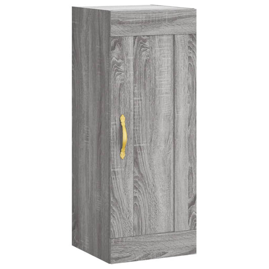 vidaXL Ντουλάπι Τοίχου Γκρι Sonoma 34,5 x 34 x 90 εκ. Επεξεργ. Ξύλο