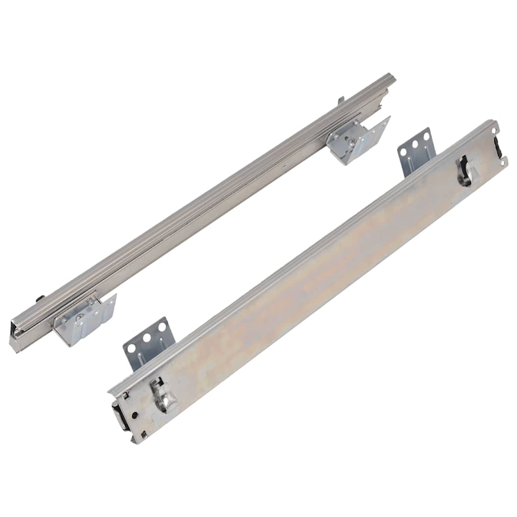 vidaXL Καλάθια Συρμάτινα Συρόμενα 2 Τεμ. Ασημί 45 εκ.