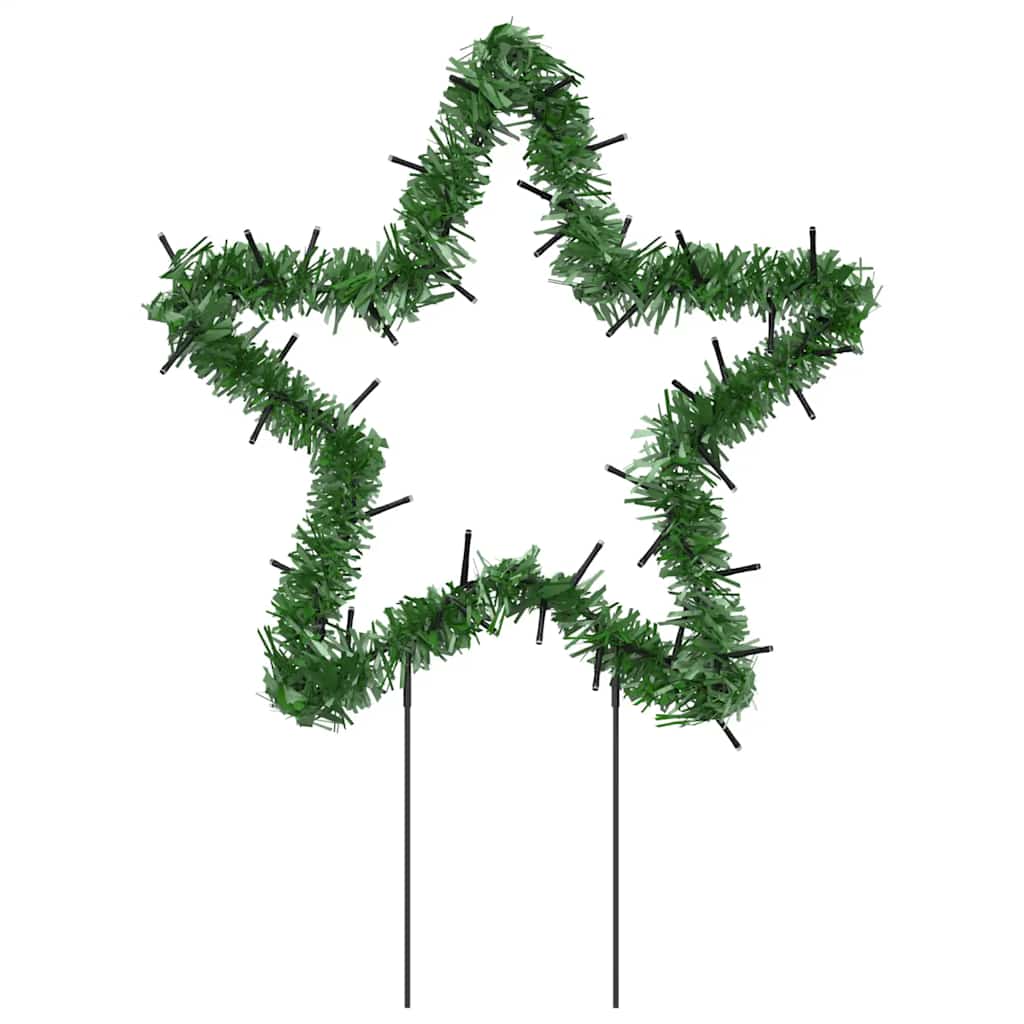 vidaXL Φωτάκια Χριστουγεννιάτικα Αστέρι με Ακίδες 3 τεμ. 50 LED 29 εκ.