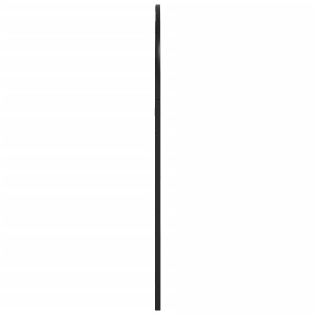 vidaXL Καθρέφτης Τοίχου Αψίδα Μαύρος 60 x 90 εκ. από Σίδερο