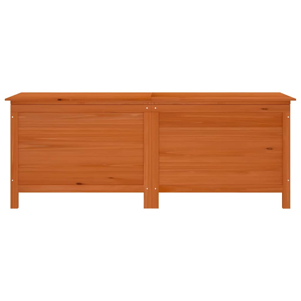 vidaXL Μπαούλο Αποθ. Κήπου Καφέ 150x50x56,5 εκ. Μασίφ Ξύλο Ελάτης