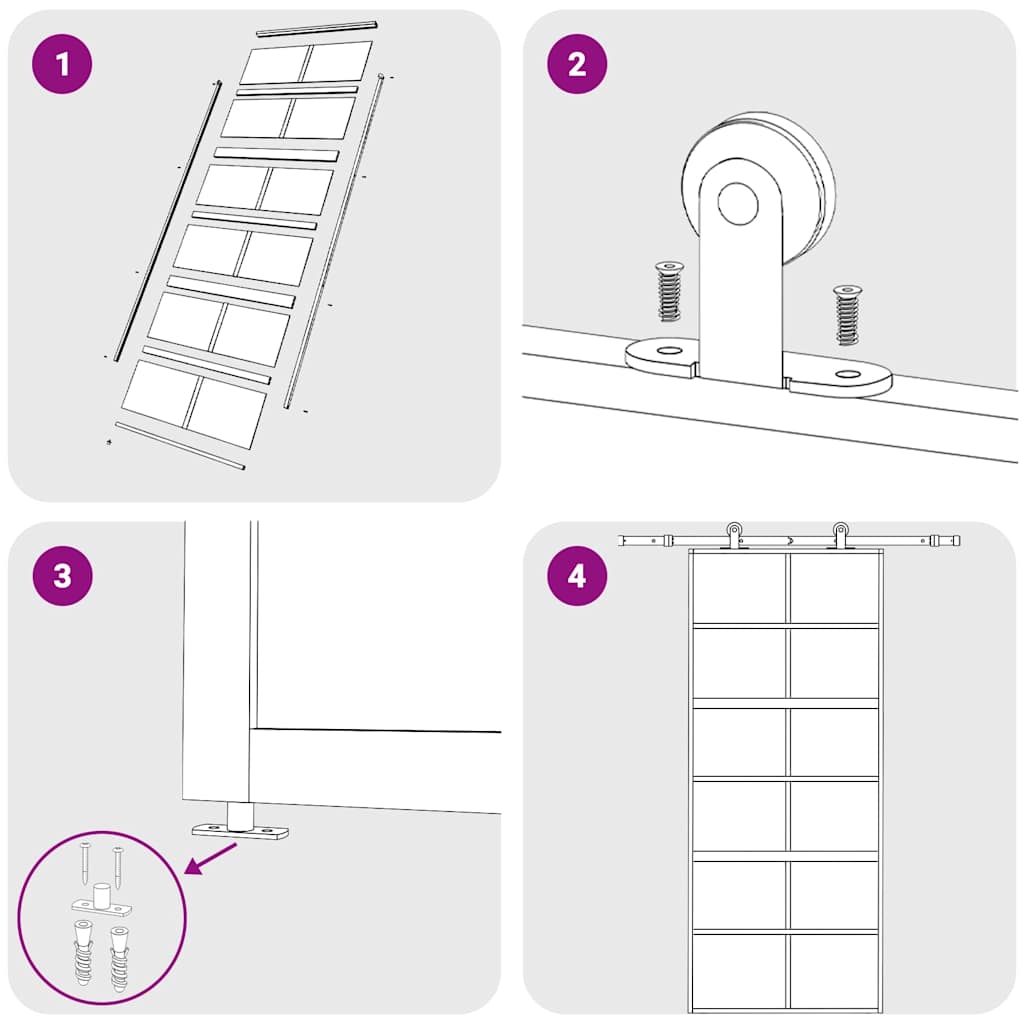vidaXL Συρόμενη Πόρτα Χρυσή 90 x 205 εκ. από Γυαλί ESG και Αλουμίνιο